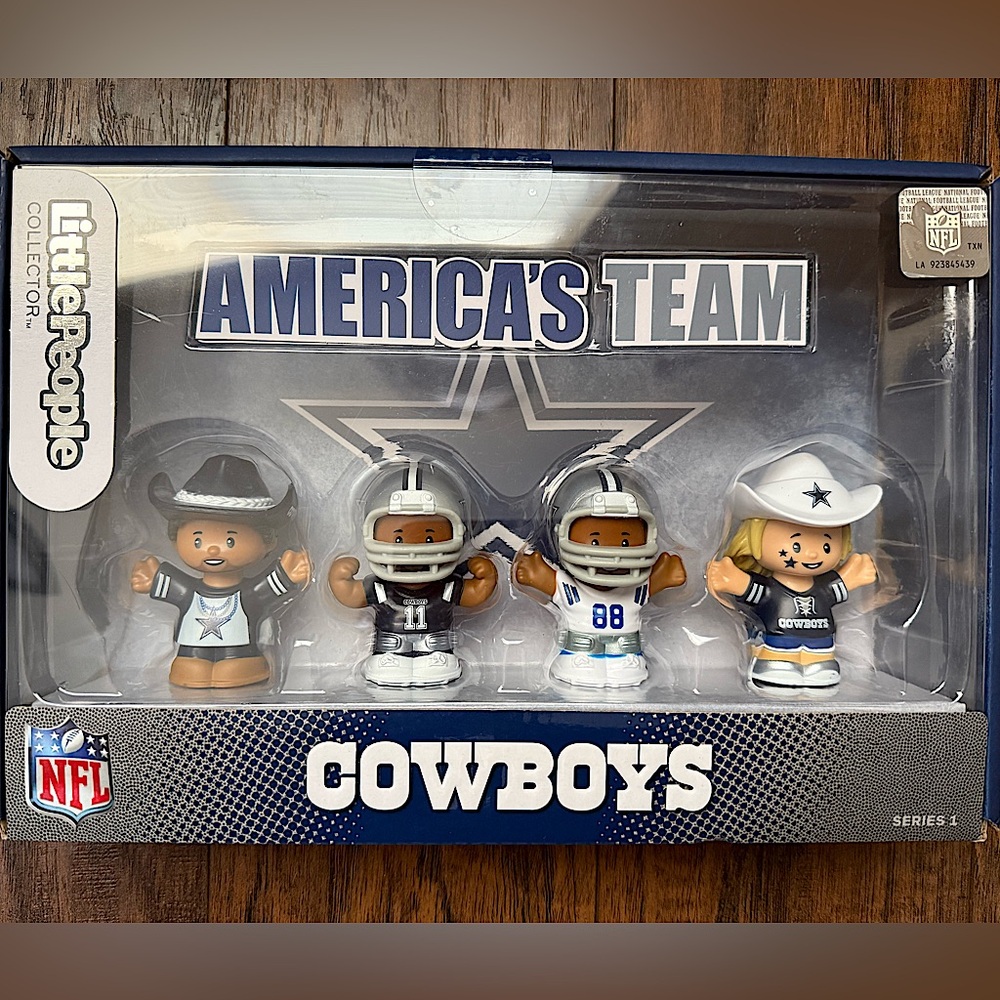 NFL Dallas Cowboys Fisher Price Little People 4 pack collectable